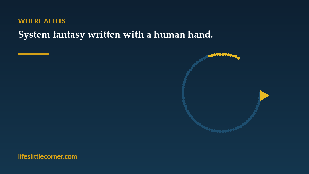 Where AI-assisted fantasy fits in the LitRPG genre