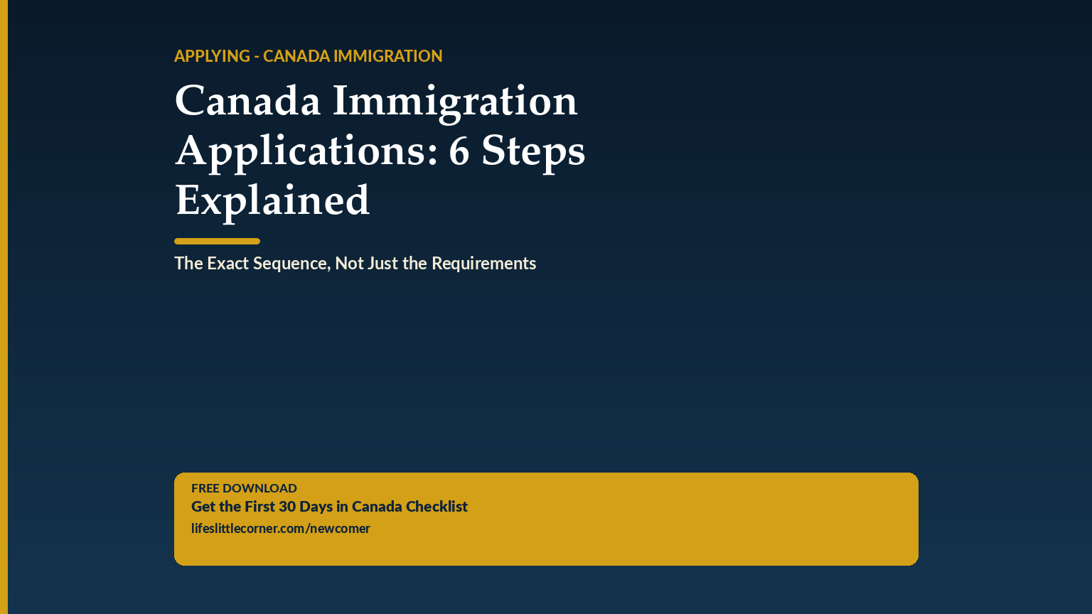 how to apply for canada immigration.