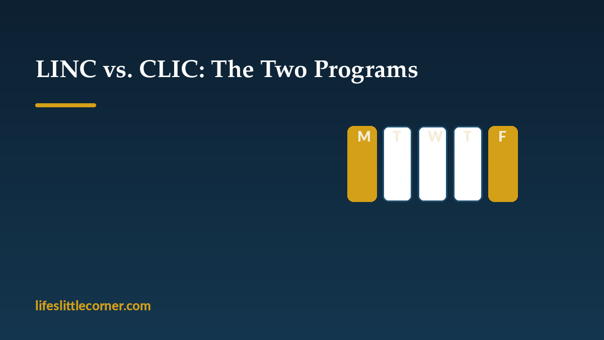 LINC versus CLIC, the two federal language programs